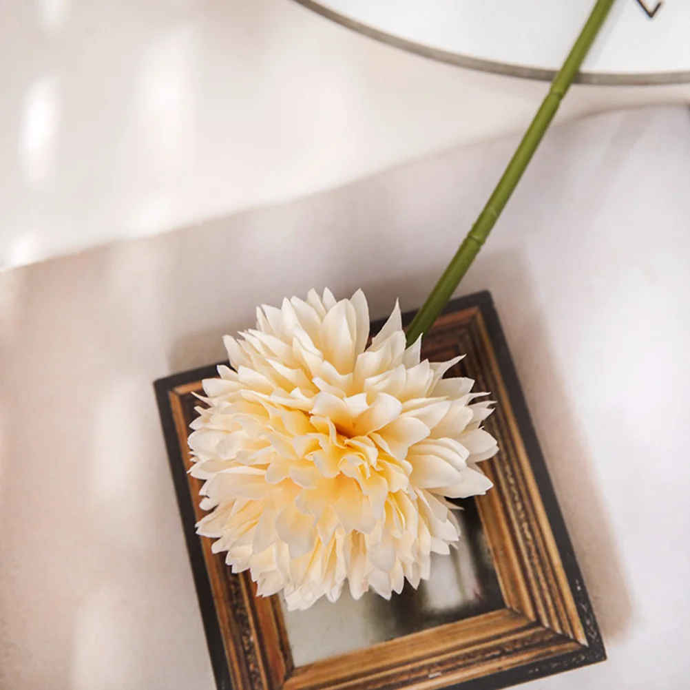

4pcs Artificial Dandelion Flowers Realistic Decorative Faux Plants Wedding Party Home Bedroom Living Elegant Adornment