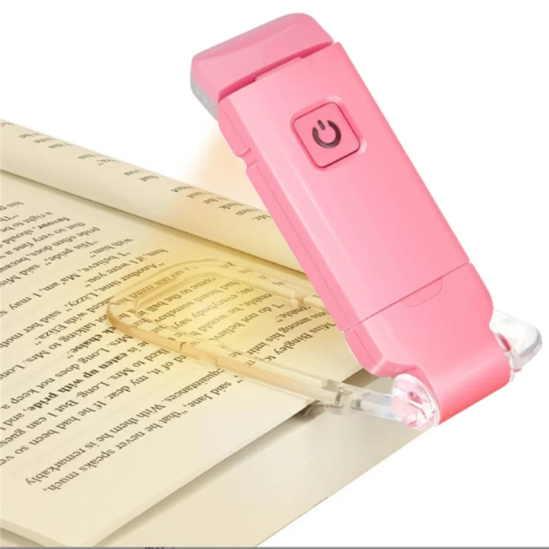 AT29-USB Rechargeable LED Bookmark Book Lamp  Flexible Bright Clip On Book Lights Mini Night Light For Eye Protection