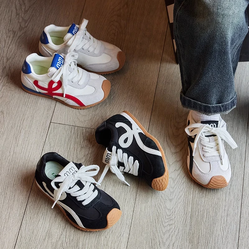 

2025 Легкая спортивная повседневная обувь в стиле ретро, весна 2025 года, новый дизайн, классическая удобная резиновая подошва