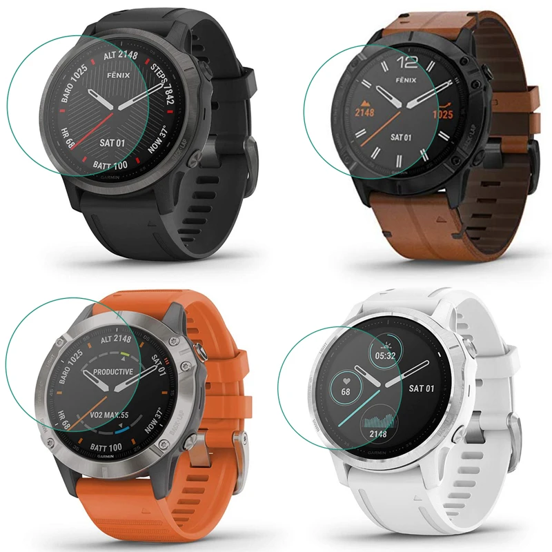 Tempered Glass Clear Protective Film For Garmin Fenix 6X 6 6S Plus Fenix 5X 5 5S Pro Ultra Clear Tempered Glass Film Protector