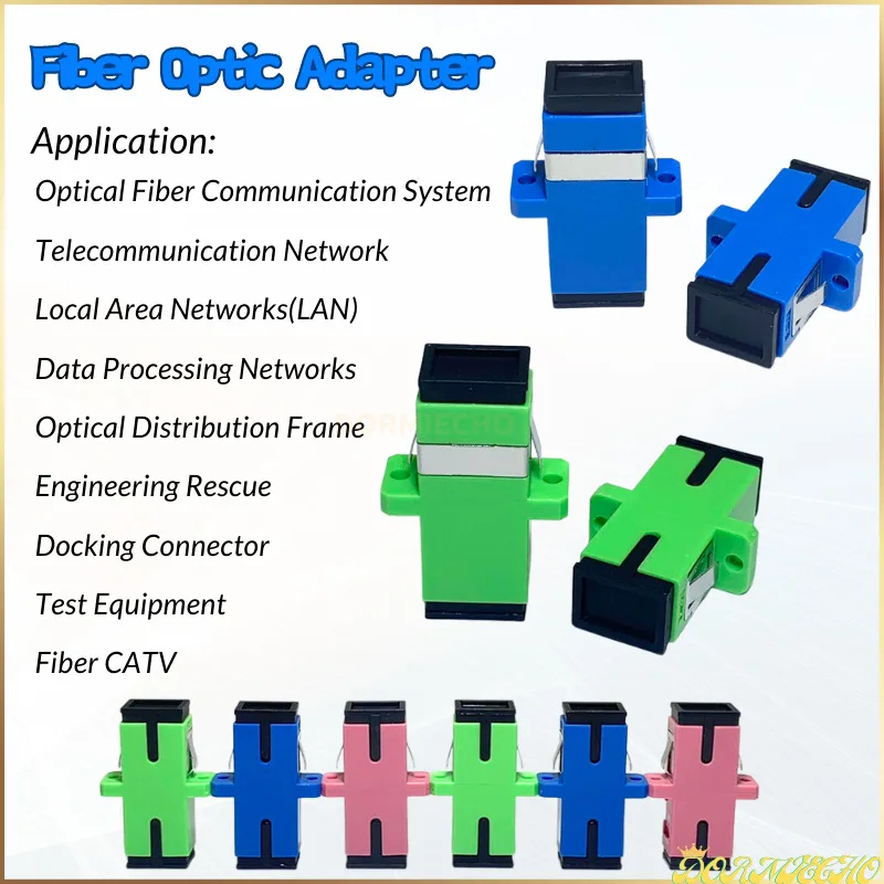 Glasvezel Connector Adapter SC-APC/Upc/Om4 Simplex Single Mode Glasvezel Koppeling Fiber Flens Sc Connector