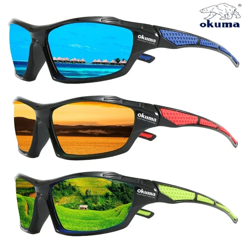 Okuma polarized fishing goggles UV400 are suitable for outdoor wearing such as fishing, cycling, and driving image 2