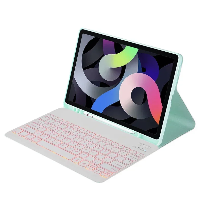 

Чехол с клавиатурой с подсветкой для iPad 11 11-го поколения A16 2025, магнитная клавиатура для iPad 10-го поколения 10.9 2022, чехол-обложка