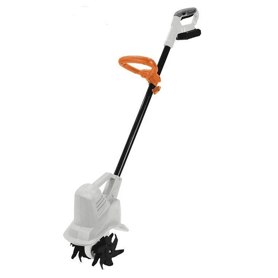 VERTAK 18V Electric Garden Soil Loosener Lithium Battery Cordless Mini Power Tiller Scarifier