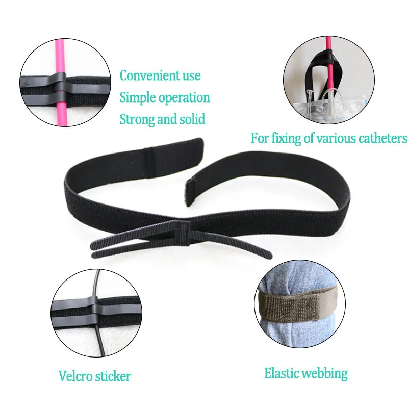 Elastic Adjustable Catheter Fixation Belt  Urine Drainage Bag Leg Band Holder