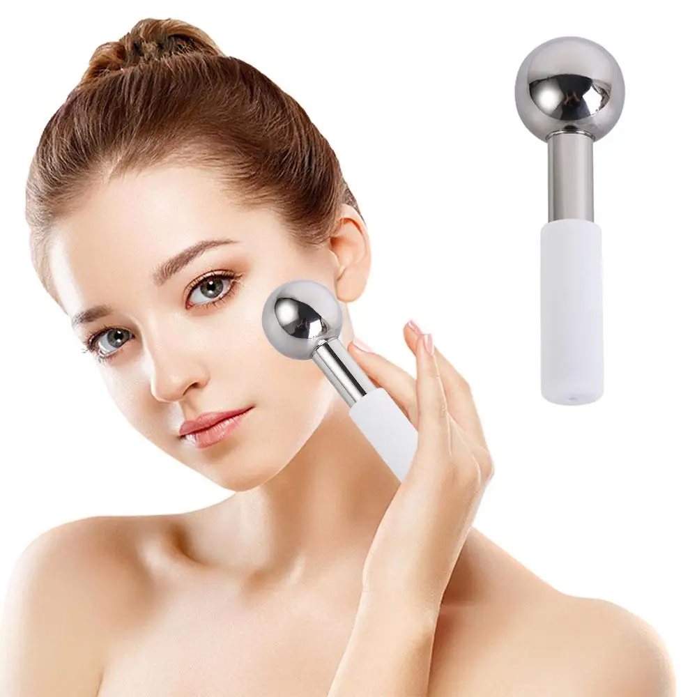 Stainless Steel Ice Wave Beauty Massage Stick Educe Swelling Narrow Pores Ice Wave Ball Face Massage Anti Aging