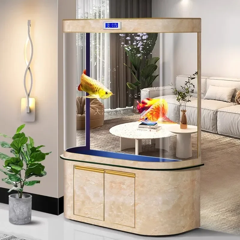 

Fish tank aquarium bottom filter water-free automatic circulation filter medium and large living room household