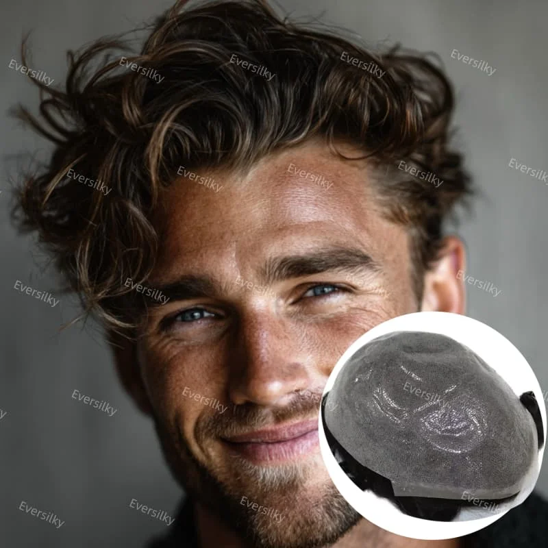 بني أشقر أسود رمادي أبيض # 18 # 22R # 1ب # 1B40 V-Loop كامل رقيقة الجلد pu قاعدة الرجال الشعر المستعار 100% الأوروبي الإنسان الذكور الشعر الاصطناعي