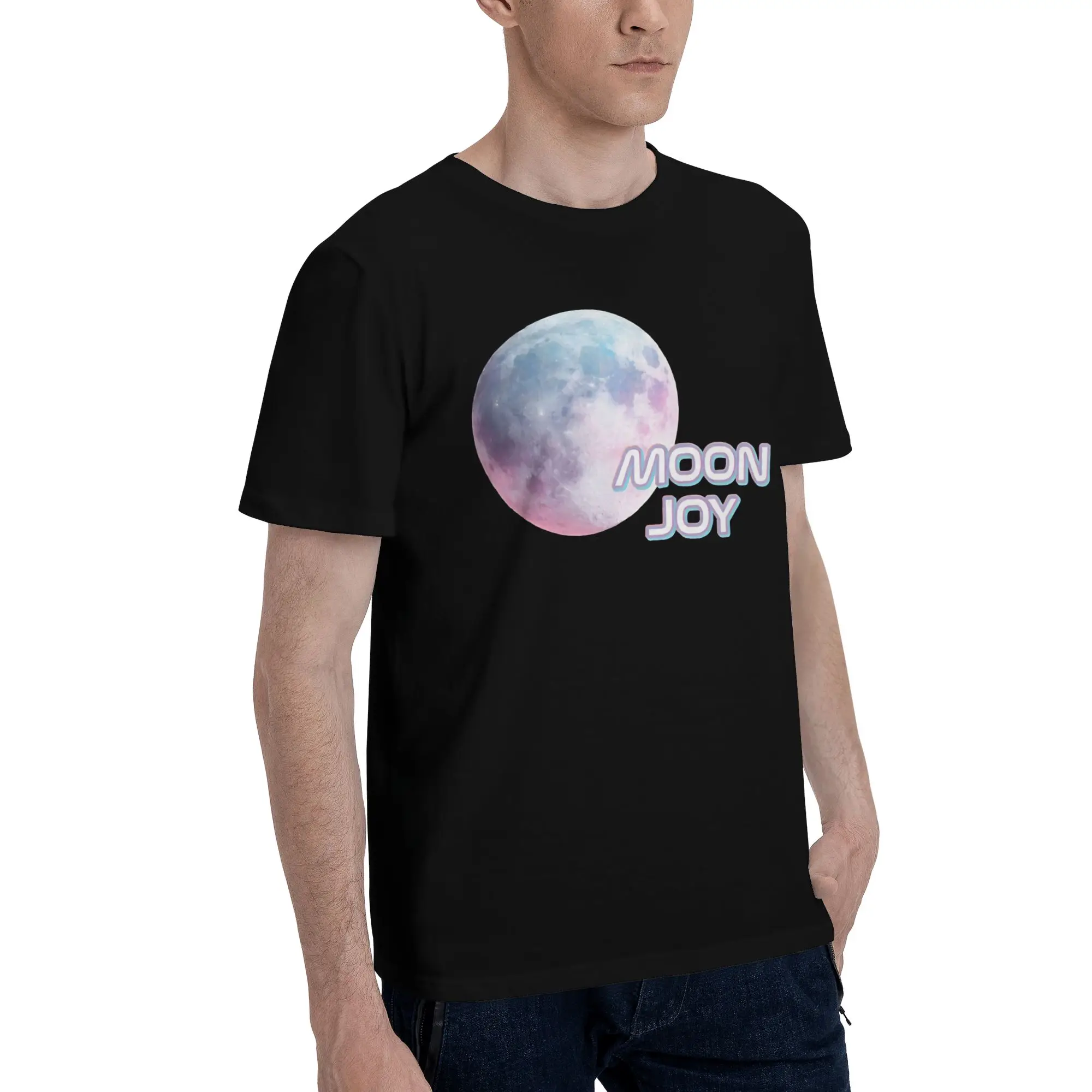Copy Moon Joy 21 Funny Graphic 100% Cotton T-Shirt  Tops Tees For Men