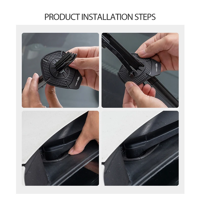 2PCS Car Windshield Wiper Bottom Hole Protective Cover Auto Accessories For Chery QQ Pro Tiggo 7 8 Pro Plus Omoda Jaecoo