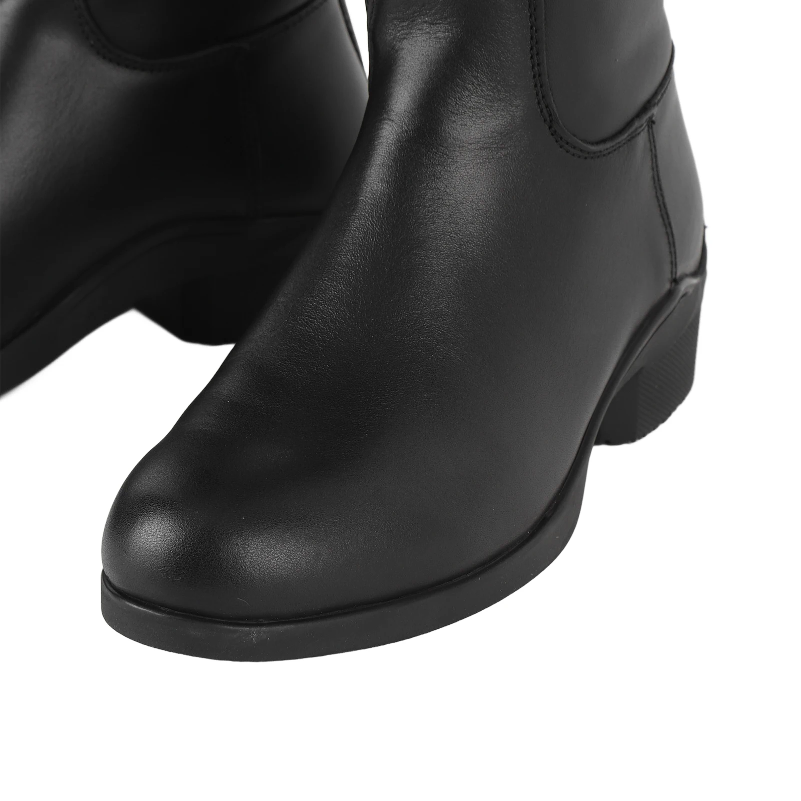 أحذية عالية للركبة، أحذية ركوب طويلة للجنسين لتدريب الفروسية، للاستخدام اليومي مع سحاب خلفي من الجلد EVA #6