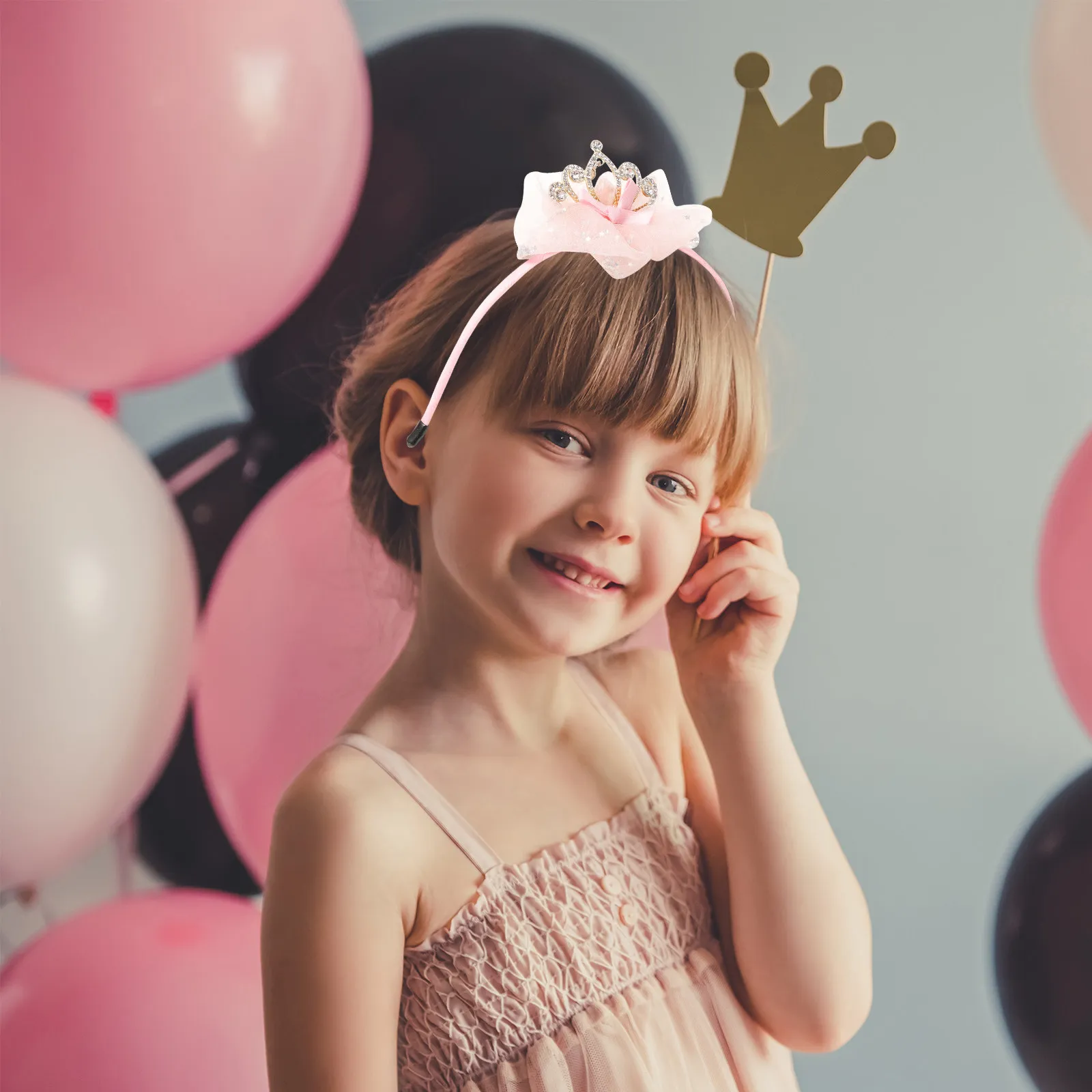 

Аксессуары для волос для маленьких девочек: корона-ободок, украшение для дня рождения, детская декоративная корона, подарок на праздник