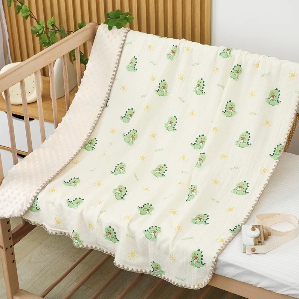 Comfortable Raised Dots Minky Dot Blanket All-Season Double Layer Cover Blanket Lightweight Soft Nap Blanket Crib