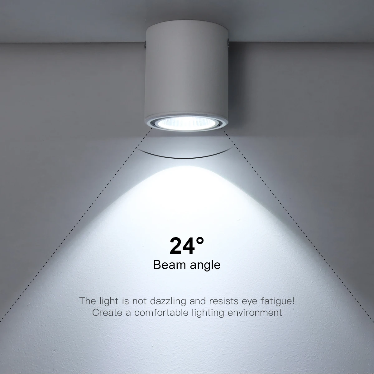 Lámpara LED de techo para cocina, foco de aluminio COB de 7W y 12W, foco montado en superficie, luz descendente de AC85-265V para pasillo, iluminación interior