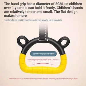 Ring Gymnasium với dây đai có thể điều chỉnh, khóa, nội thất, kéo lên, thể dục, thể dục dụng cụ, thiết bị tập thể dục tại nhà, trẻ em 8 Bộ dụng cụ thể dục tại nhà bán hàng chính - 7