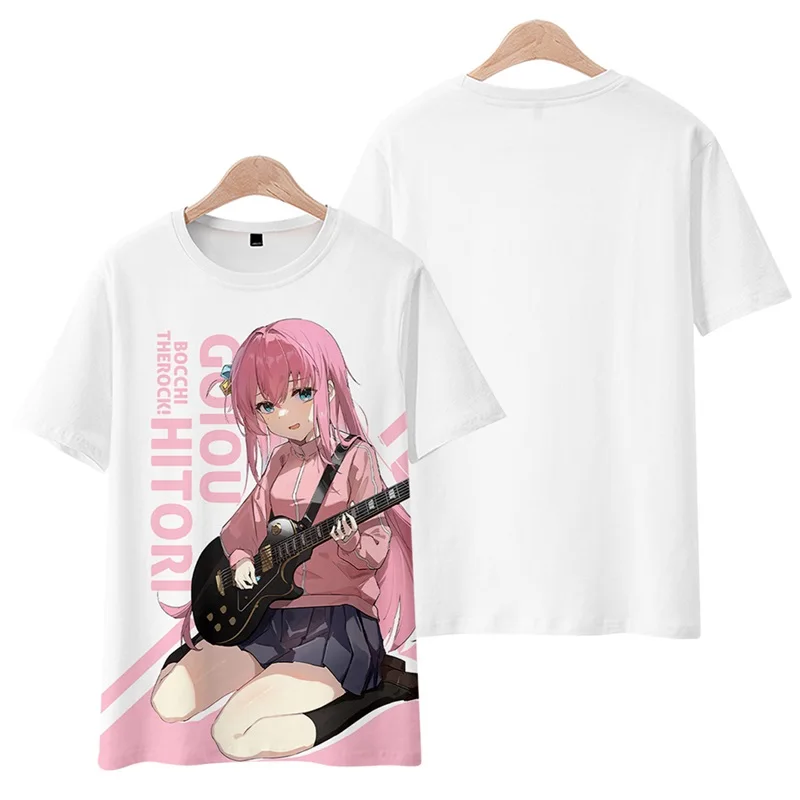 BOCCHI THE ROCK Cos Pain Anime Short Sleeve T-shirt COS Sweatshirt Adult Full Color Clothes Plus Size Holiday Gifts