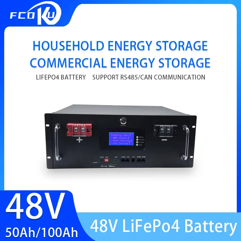 

New 48V 50Ah LiFePo4 Battery,Back-up Power of Cabinet Communication Base Station,Solar Power Generation Energy Storage Battery