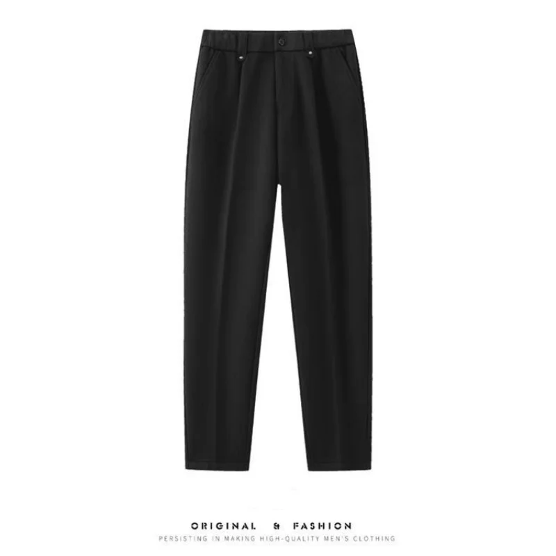 Picture 5: Men's Spring and Autumn New Style British Casual Micro Cone Fashion Pants Design Comfortable and Slimming Western Pants for Men