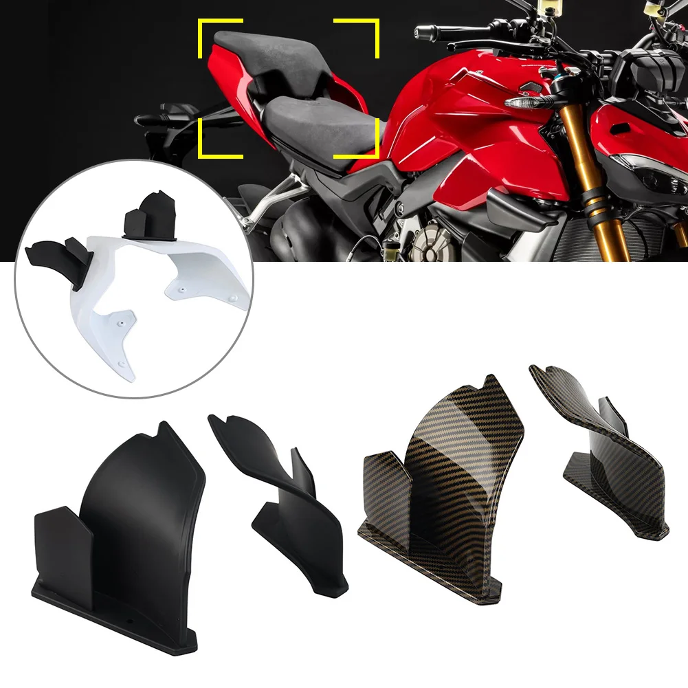 Motorcycle Rear Tail Spoiler Fixed Wing Fairing Winglet For DUCATI Panigale V4S V4 V4R Superleggera 2018 2019 2020 2021 2022