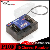 DUMBORC P10F 10CH 4.8-10V Voltage Return Receiver for DDF-350 X10P-350 Transmitter Remote Control RC Car Boat Tank Model Toy