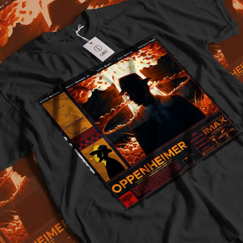 Aesthetic Oppenheimer Vintage Movie Streetwear Unisex Classic Graphic Unisex Short Sleeve T-Shirt