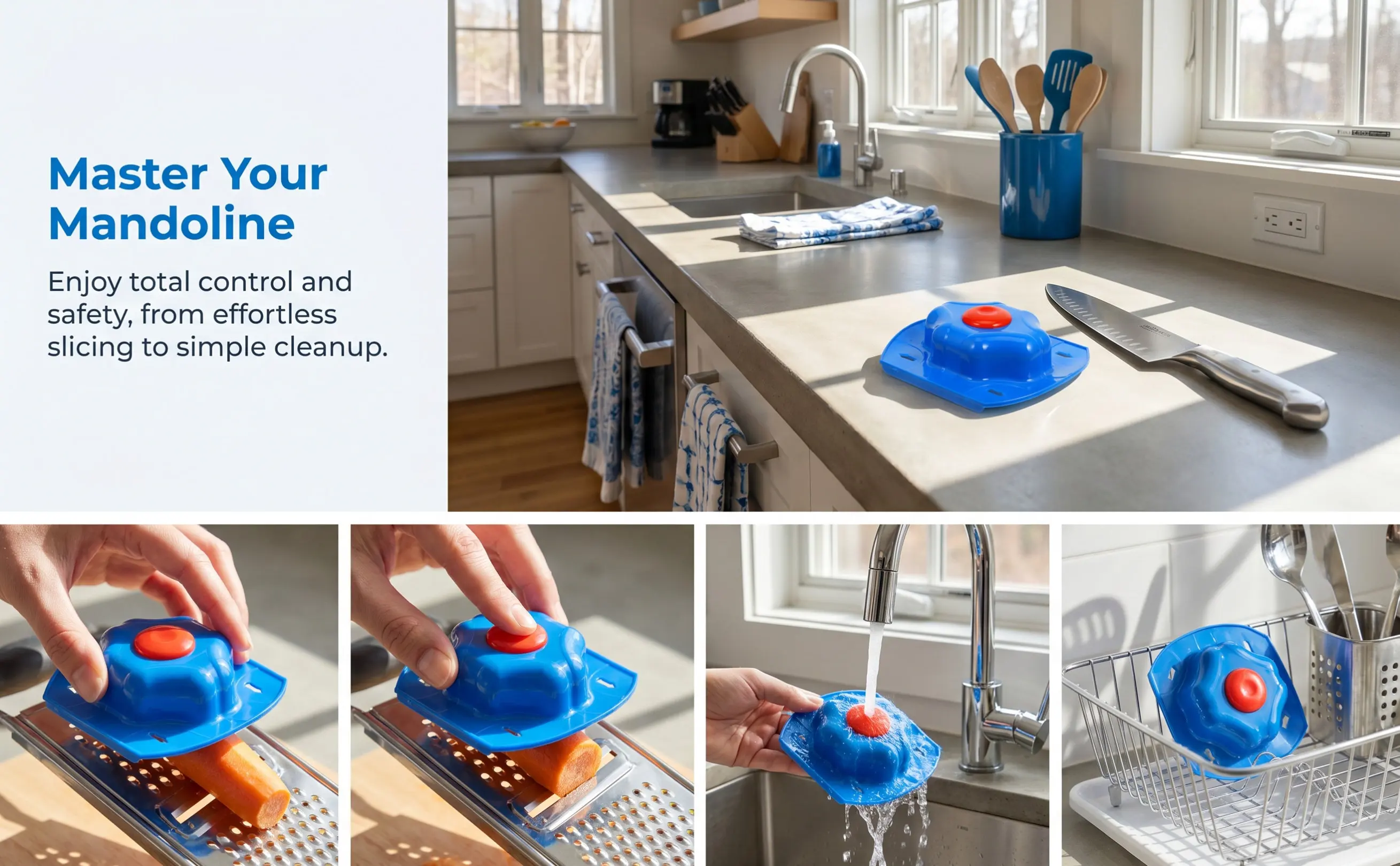 Mandoline Slicer Guard - Pelindung Jari Multifungsi untuk Alat Pengiris