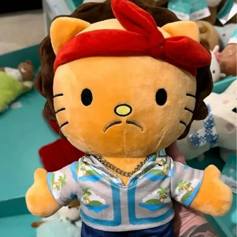 【Special Offer】 Orange Explosion Curly Hair Cat Plush Toy Kawaii Cat Plush Doll Home Ornament Collection Birthday Gift For Fans