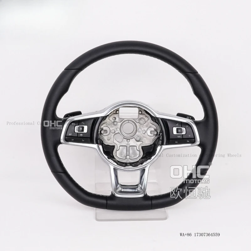 Suitable for Volkswagen GTI MK7.5 Jetta Passat Golf Touareg full-leather steering wheel modification from old to new
