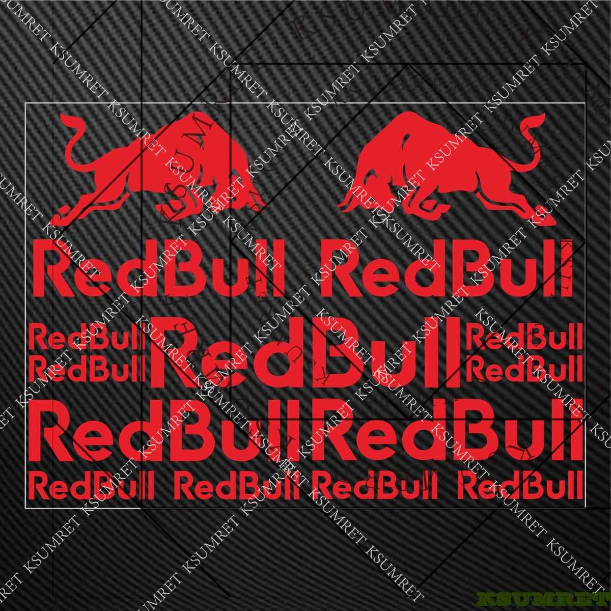 Рождественский красный бык наклейка на мотоциклетный бак шлем наклейки