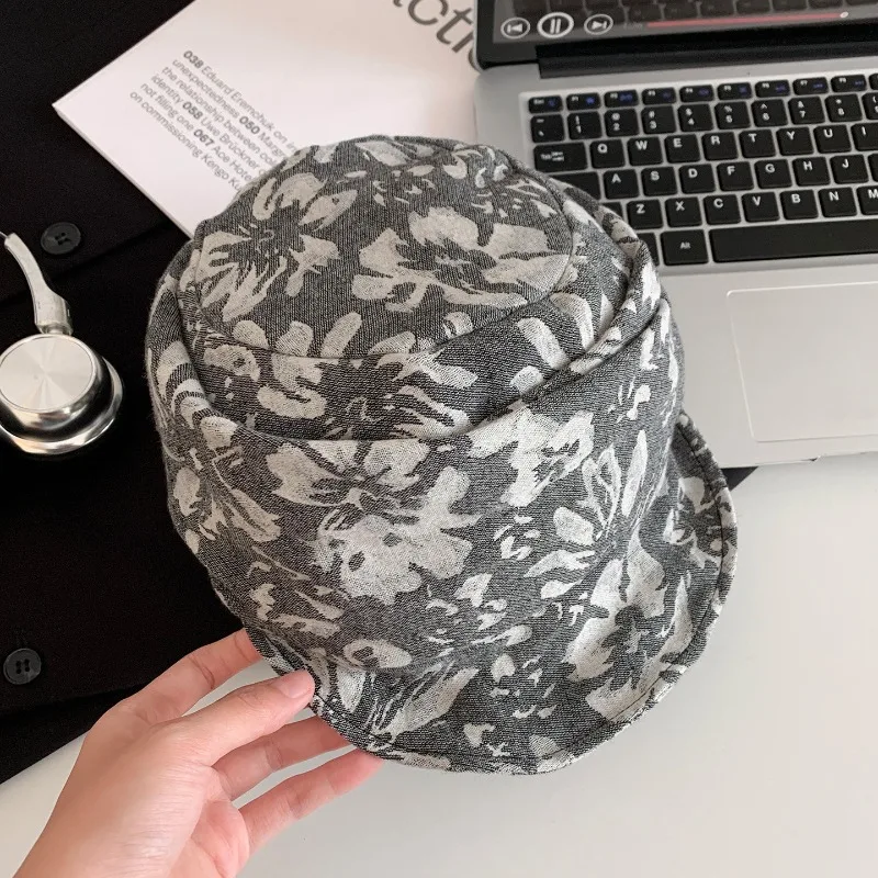 Koreanische Mode Bedruckte Weichkrempige Baskenmütze für Frühling und Herbst, Große Ausführung und Vielseitige Kurzkrempige Newsboy-Mützen für Damen – Detail 3
