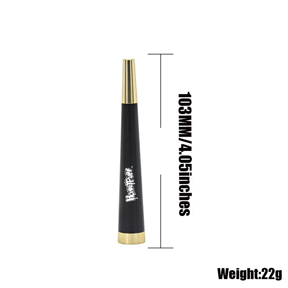 للتدخين المعادن المخروط عشب التدخين الأنابيب الجافة حرق أنابيب التبغ التدخين اكسسوارات الموضة شكل مخروطي رائع