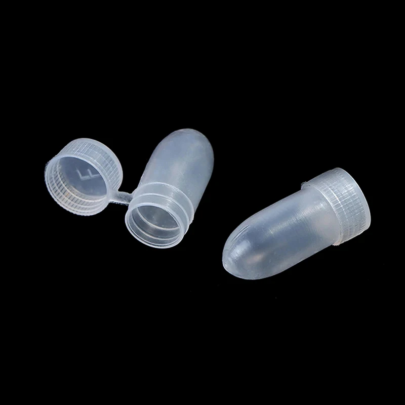 100Pcs/lot Portable Flip Lid Transparent Micro Sample Storage Box Mini Reagent Specimen Organizer Container