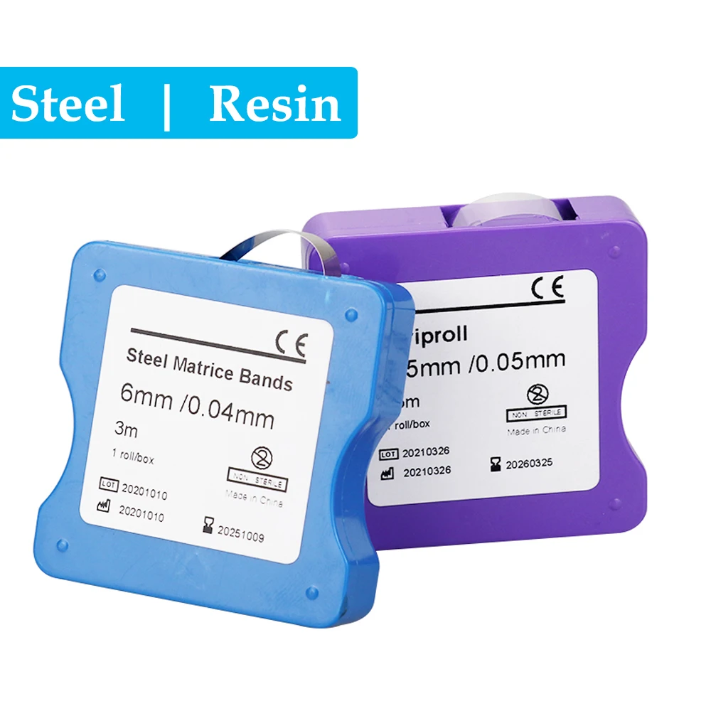 Dental Forming Sheets Light Curing Resin Transparent Matrix Tapes Reel Dental Restorative Tools