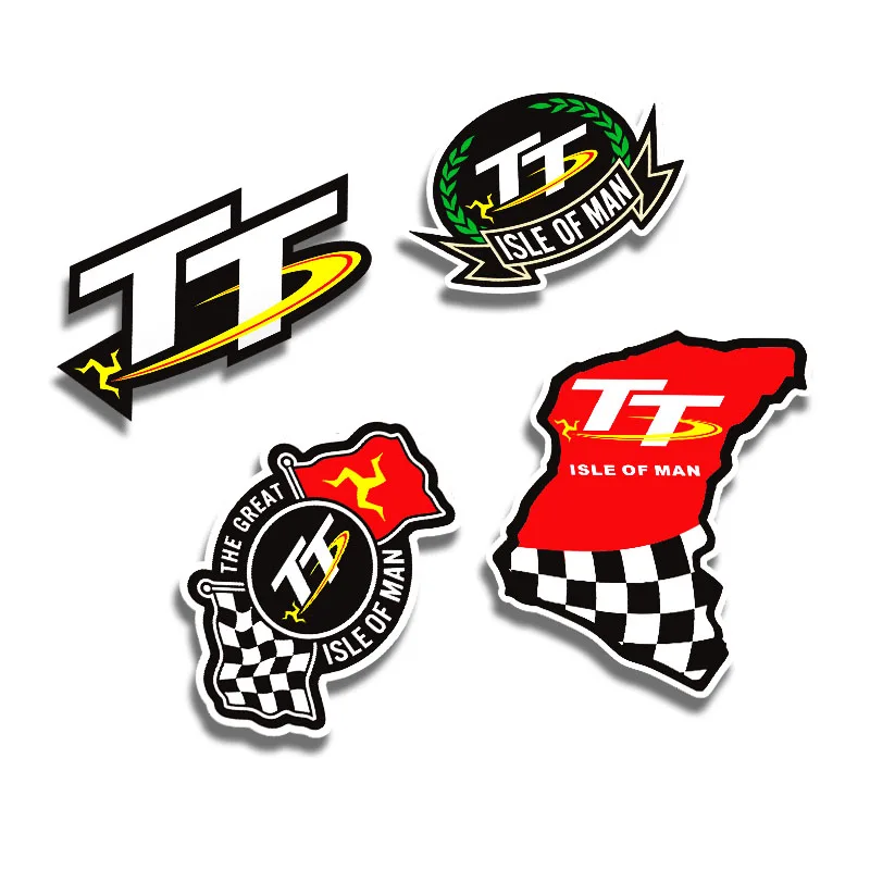 Isle of Man TT Racing Motorcycle Stickers Creative Decals for Motorbike Fuel Tank Fairing Helmet Decoration