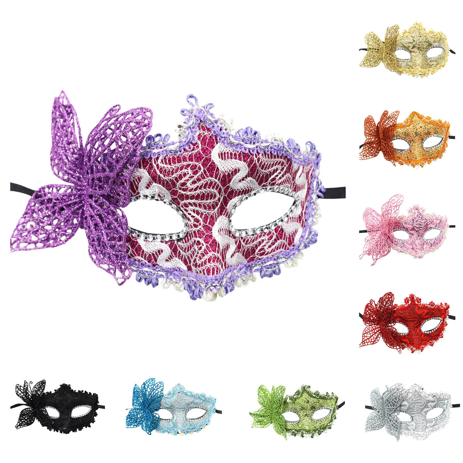 1PC Sexy Masquerade Wedding Party Mask Venetian Dance Party Half Face Mask Decoration Carnival Party Photo Booth Prop