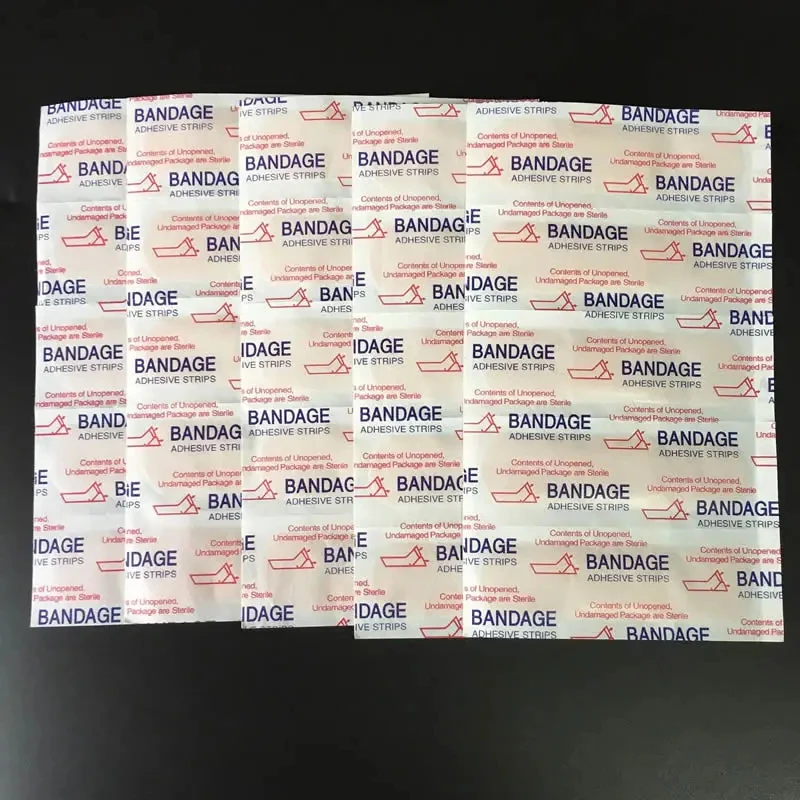 50-500Pcs Waterproof Band-Aid Skin Bandages First Aid Wound Adhesive Plaster Home Travel Outdoor Camp Emergency Kits