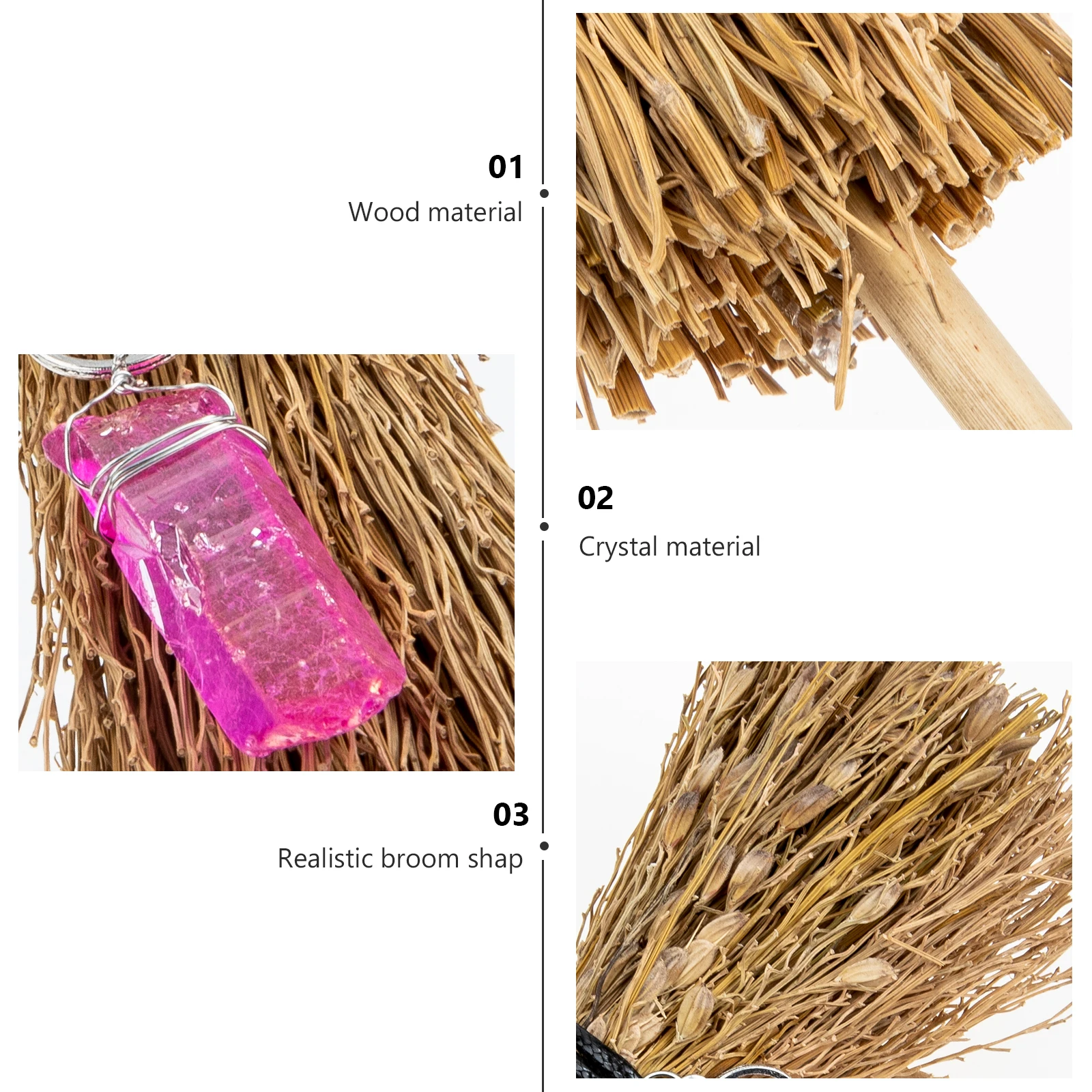 

Miniature Broom Witch's Ornament Clothing Ornaments Baby Halloween Decor Decorations