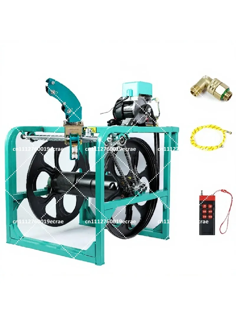 Electric Pipe Reel Machine Remote Control Automatic Storage Rack 12V 48V 60V 72V 220V Dosing Reel
