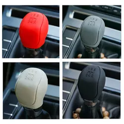 Silicone Car Gear Head Shift Knob Cover Gear Shift Non Slip Grip Grip Handle Case Wear-resistant Gear Rod Cover Handbrake Cove