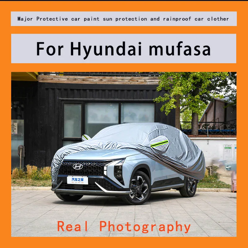 

﻿﻿For Hyundai mufasa Car Covers Outdoor Waterproof Dustproof Sun Rain Snow Protection Thick Oxford Cloth Full Outer Cover