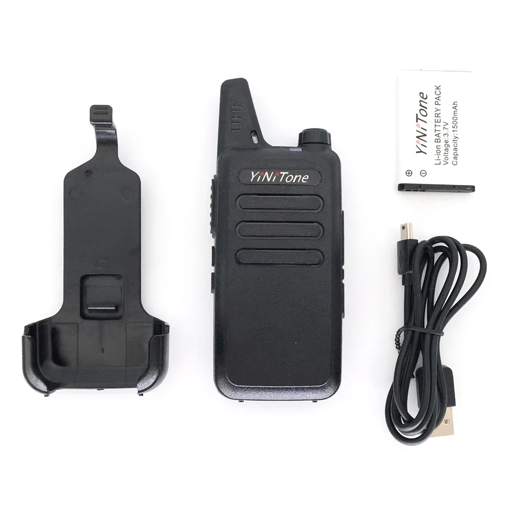 Mini-02 Mini Walkie Talkie 5W UHF 400-470MHz 16-Kanal-USB-Ladegerät Zwei-Wege-Radio tragbare DMR Amateurfunk RT22 FM Transceiver