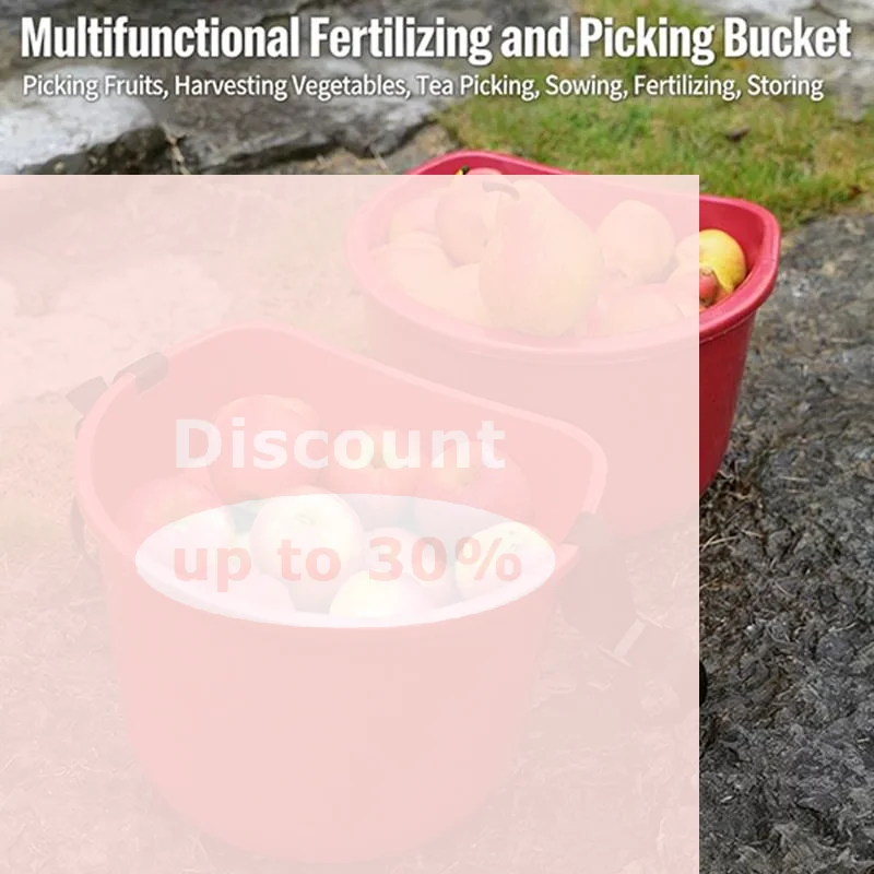 [Multifunctional Picking Bucket, Fruit Picking Bucket, Portable Fertilizer Spreading Plastic Bucket, Seeding Bucket]