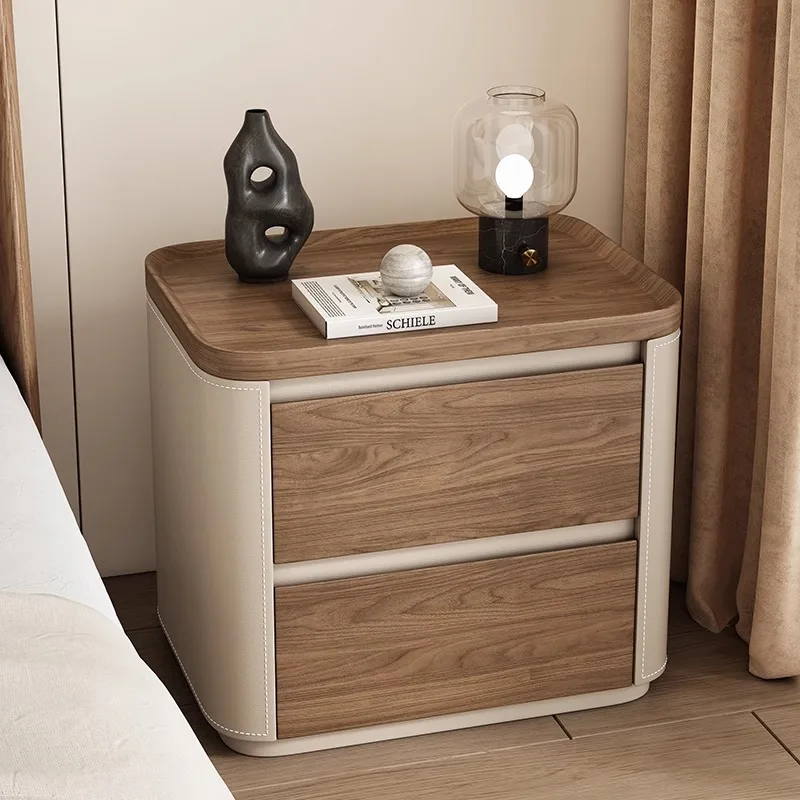 

European Trendy Night Table Nordic Aesthetic Storage Modern Bedside Table Luxury Italian Buro Para Recamara Bedroom Furniture