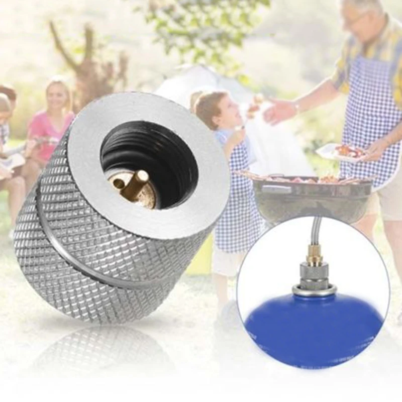 Aluminum Alloy Gas Refill Adapter Adapter Outdoor Camping Cylinder Filling Butane Canister Hiking High quality