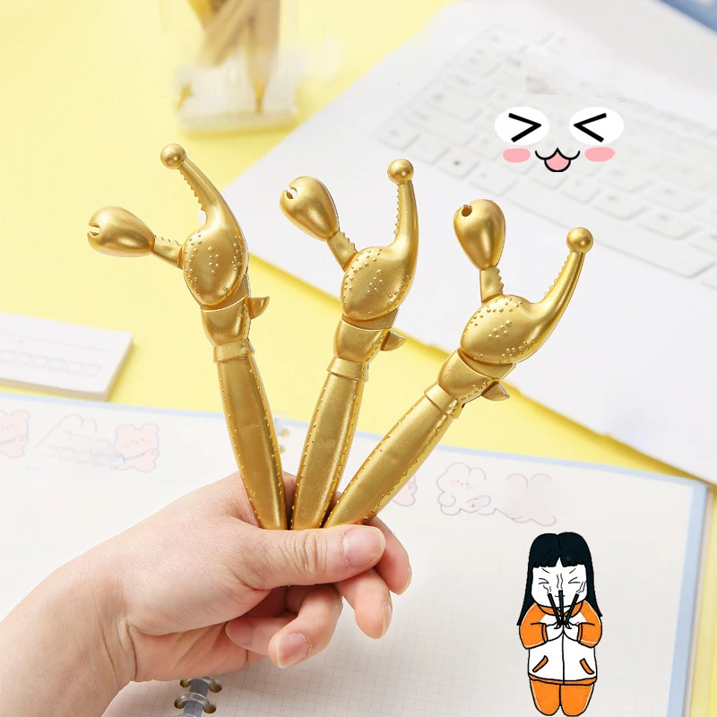 Funny Crab Claw Pen Picking Tool Writing Pens In Crab Claw Shape Desk Decor Cool Stationery Black Ink Pen For School Kids Adults