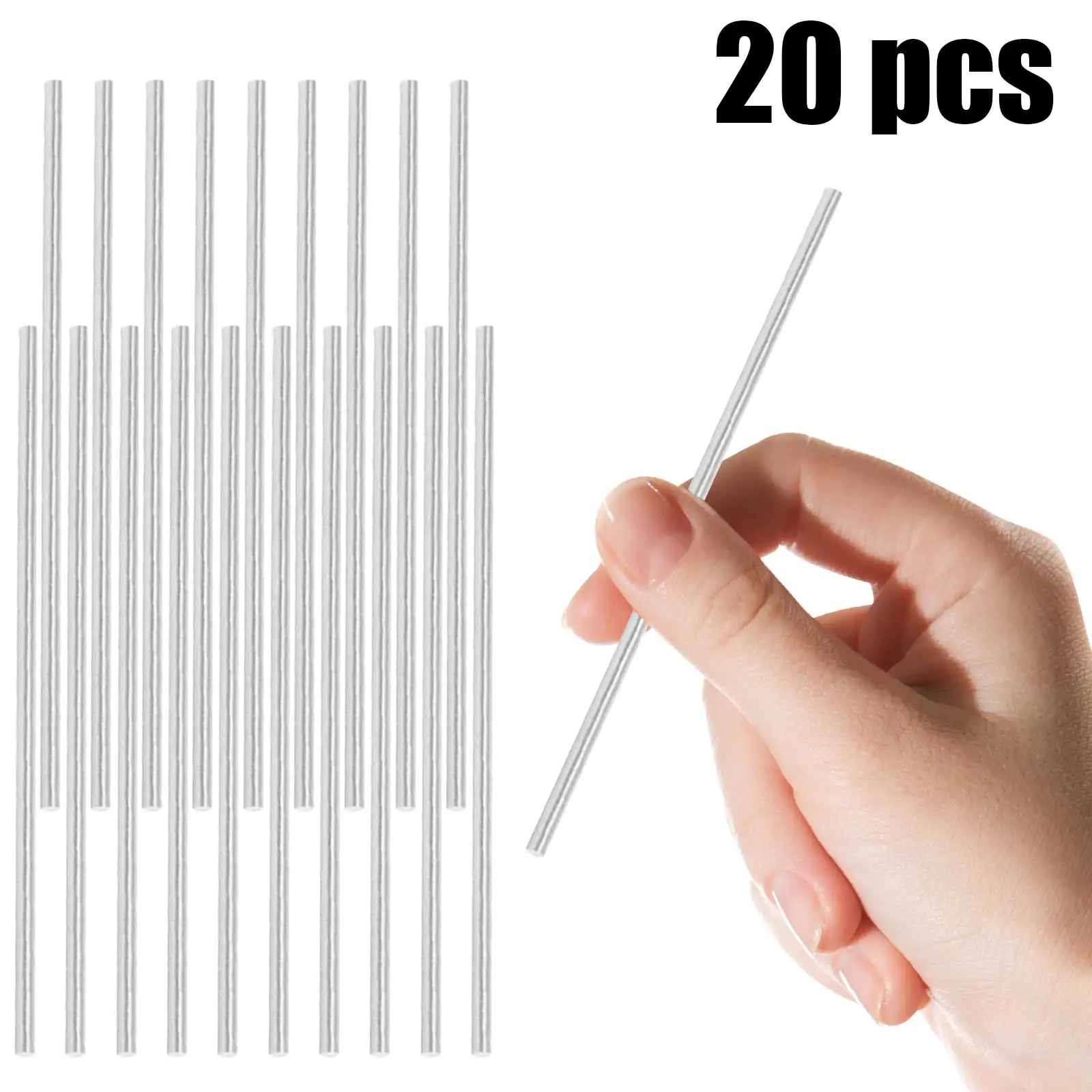 20pcs Stainless Steel Crochet Blocking Pins Handcrafted Needlework Board Needles Pegs Pins for Knitting Modelling Sewing Access