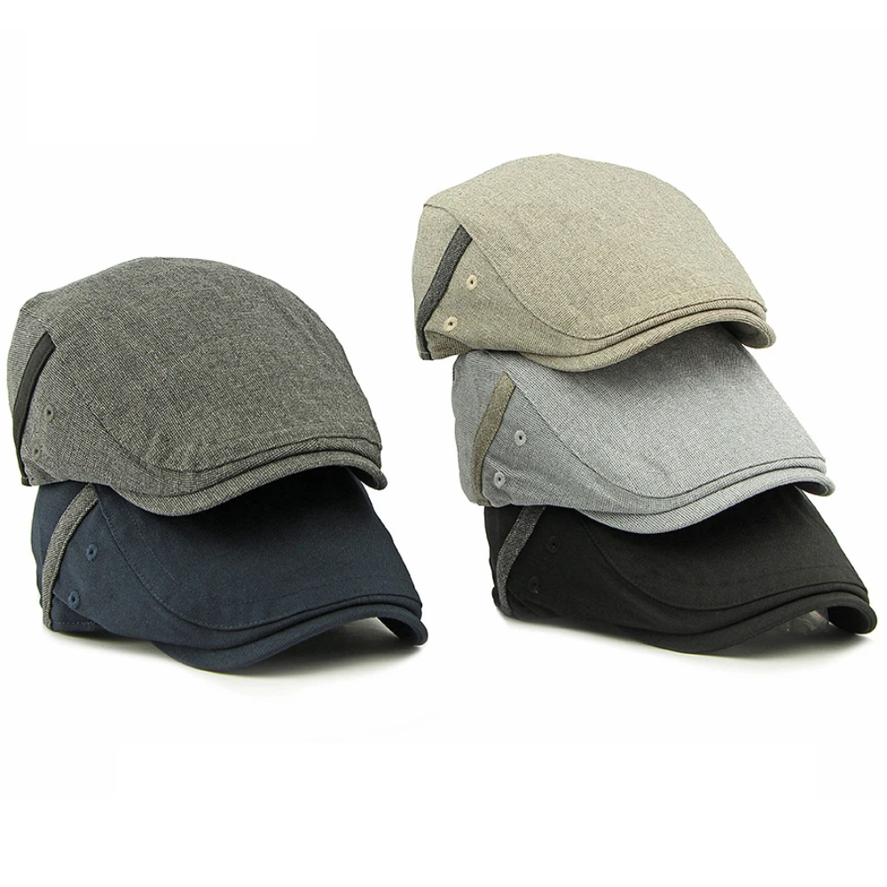 

HT4824 Mens Berets Women Vintage Artist Painter Beret Hat Male Female Ivy Flat Cap Spring Summer Autumn Hat Adjustable Beret Cap