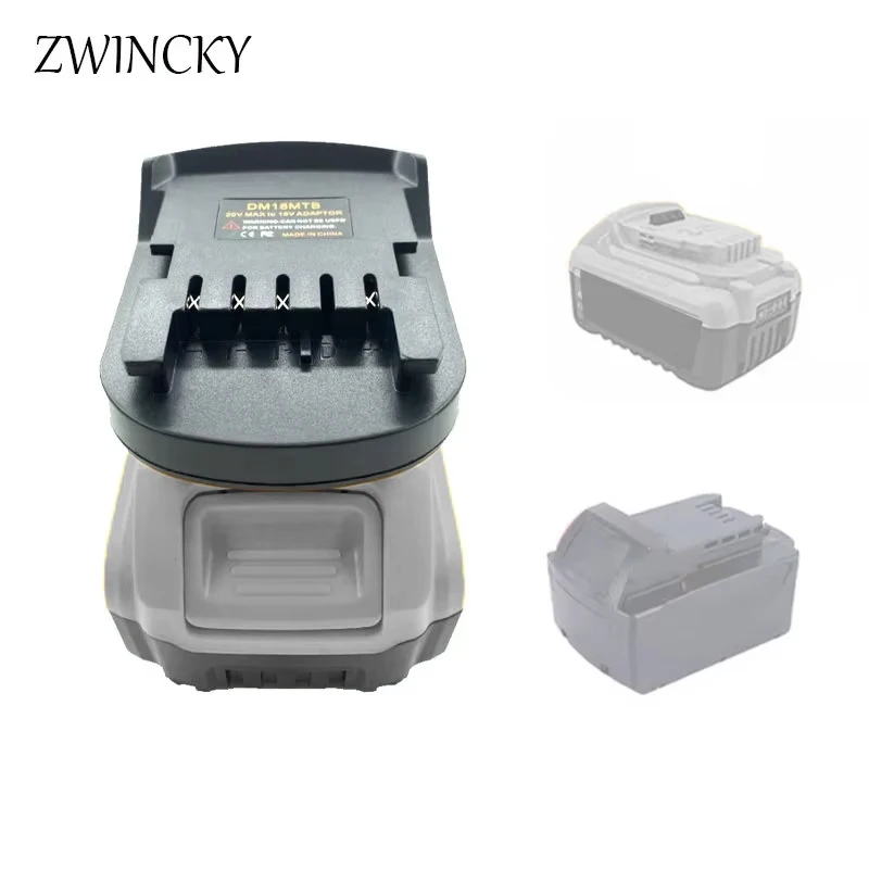 ZWINCKY For Metabo，Battery Adapter Converter DM18MTB For Dewaltt/Milwaukee，18V 20V Li-Ion Battery Convert to For Metabo，Tools