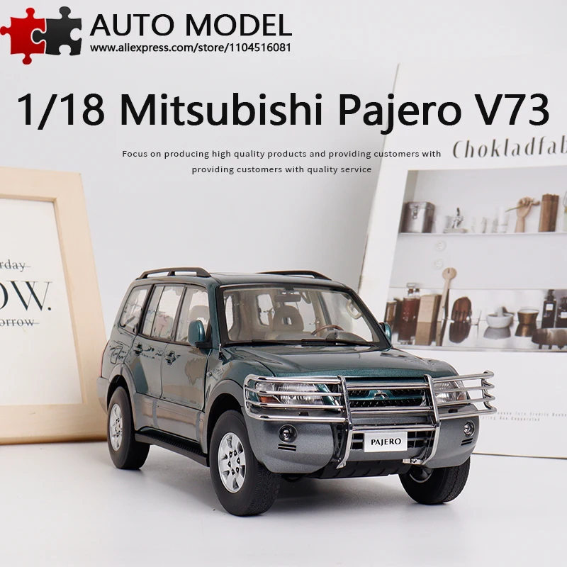 Mitsubishi Pajero V73 Alloy Car Model with Fully Openable Doors, Collectible Leather-Trimmed Spare Tire, Yc 1:18 Die-Cast Metal Scale Static Miniature Model, Adult Toy, Boys' Birthday Gift