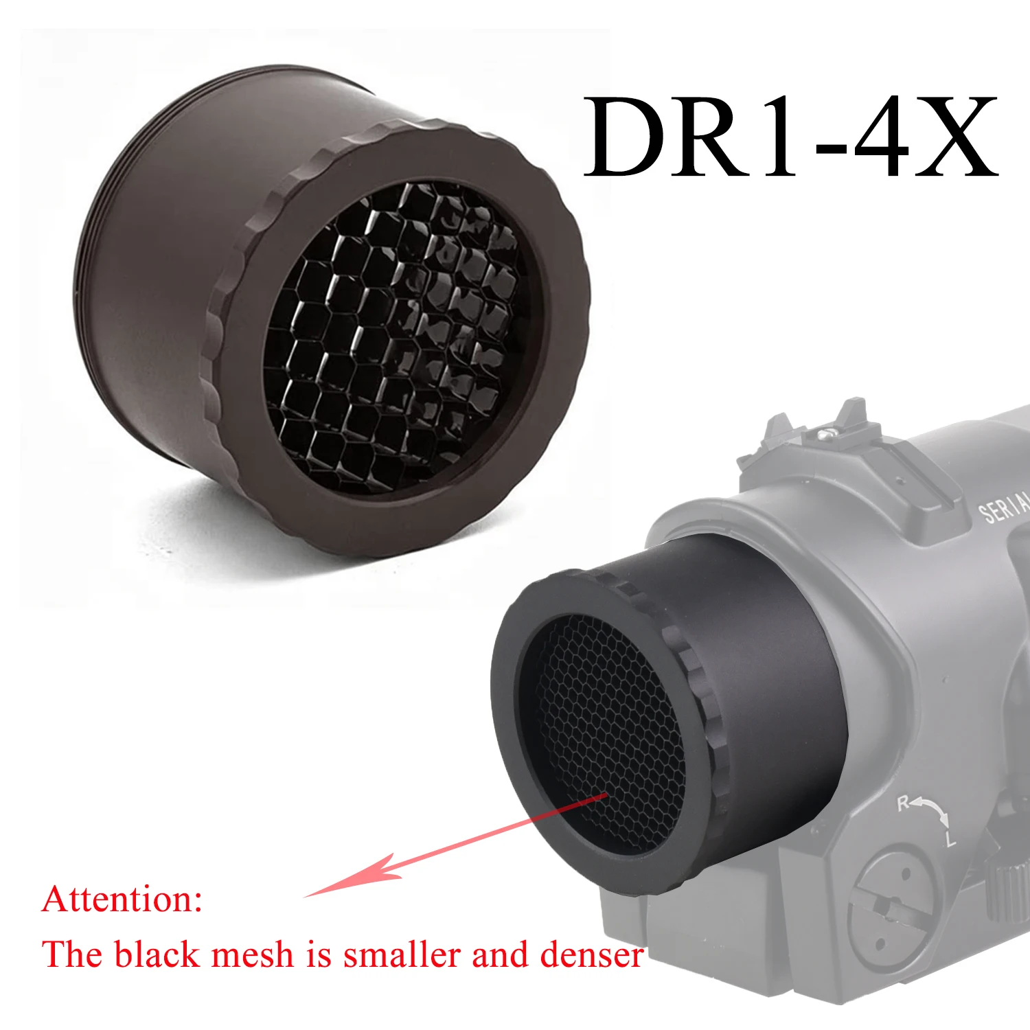 -dr-1-4x-ライフルスコープ消光ネットアルミ素材-cnc-tech-キルフラッシュ反射防止装置屋外狩猟アクセサリー用